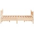 Estructura de cama con cabecero madera maciza pino 140x190