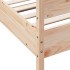 Estructura de cama con cabecero madera maciza pino 100x200