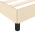 Estructura de cama tela crema 120x190