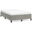 Estructura de cama terciopelo gris claro 120x190 cm