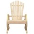 Sillones de jardín Adirondack 2 uds madera maciza de