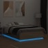 Estructura cama con luces LED madera roble Sonoma 140x190