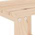 Tumbonas con mesa 2 uds madera maciza de