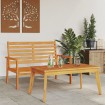 Set de muebles de jardín madera maciza de acacia