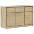 Aparador SAUDA madera maciza pino color roble 114x43x75,5