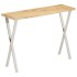 Mesa consola con borde natural madera mango maciza 105x33x76