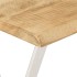 Mesa consola con borde natural madera mango maciza 105x33x76