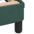 Estructura cama con cabecero terciopelo verde oscuro 140x190