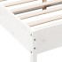 Estructura de cama de madera maciza de pino blanco 140x190