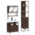 Set de muebles baño 3 pzas madera contrachapada roble