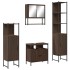 Set de muebles baño 4 pzas madera contrachapada roble