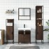 Set de muebles baño 4 pzas madera contrachapada roble