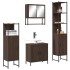 Set de muebles baño 4 pzas madera contrachapada roble