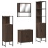 Set de muebles baño 4 pzas madera contrachapada roble