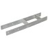 Anclajes de valla 6 uds acero galvanizado plateado 12x6x60