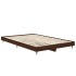 Estructura de cama madera contrachapada marrón roble 120x190