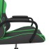 Silla gaming cuero sintético negro y