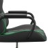 Silla gaming cuero sintético negro y