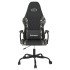 Silla gaming cuero sintético negro y