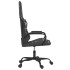 Silla gaming cuero sintético negro y