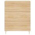 Aparador alto madera contrachapada color roble 69,5x34x180