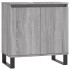 Set de muebles de baño 3 pzas madera contrachapada gris