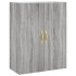 Aparador alto madera contrachapada gris sonoma 69,5x34x180