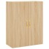 Aparador alto madera contrachapada color roble 69,5x34x180