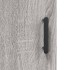 Aparador alto madera contrachapada gris sonoma 69,5x34x180