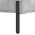 Aparador alto madera contrachapada gris hormigón 69,5x34x180