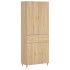 Aparador alto madera contrachapada color roble 69,5x34x180