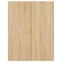 Aparador alto madera contrachapada color roble 69,5x34x180