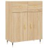 Aparador alto madera contrachapada color roble 69,5x34x180