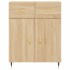 Aparador alto madera contrachapada color roble 69,5x34x180