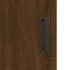 Aparador alto madera contrachapada marrón roble 69,5x34x180