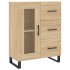 Aparador alto madera contrachapada color roble 69,5x34x180