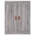 Aparador alto madera contrachapada gris sonoma 69,5x34x180