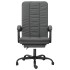 Silla de oficina reclinable de tela gris