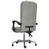 Silla de oficina reclinable con masaje terciopelo gris