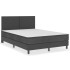 Estructura de cama Box Spring tela gris 160x200