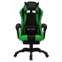 Silla gaming con luces LED RGB cuero sintético verde y