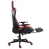 Silla gaming giratoria con reposapiés PVC