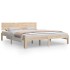 Estructura de cama de madera maciza de pino 160x200