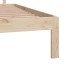 Estructura de cama de madera maciza de pino 160x200