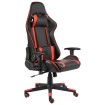 Silla gaming giratoria PVC rojo