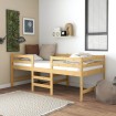 Estructura de cama madera maciza de pino 90x200 cm