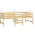 Estructura de cama madera maciza de pino 90x200