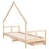 Estructura de cama para niños con cajones madera pino 80x200