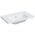 Lavabo de baño rectangular cerámica blanco 81x48x19,5