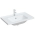 Lavabo de baño rectangular cerámica blanco 81x48x19,5